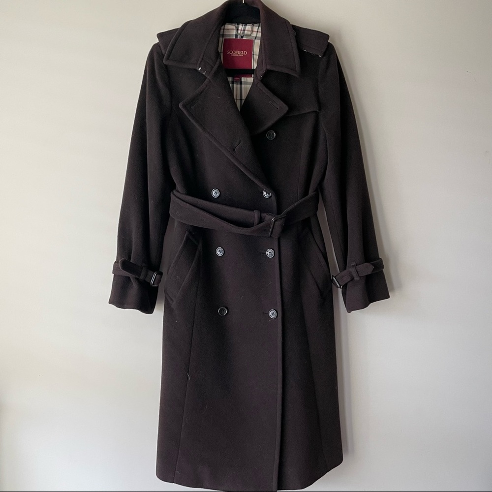 Scofield Wool Blend Military Pea Coat